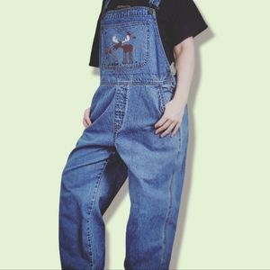 Grandma-chic Christopher & Banks overalls, size L, Super cute